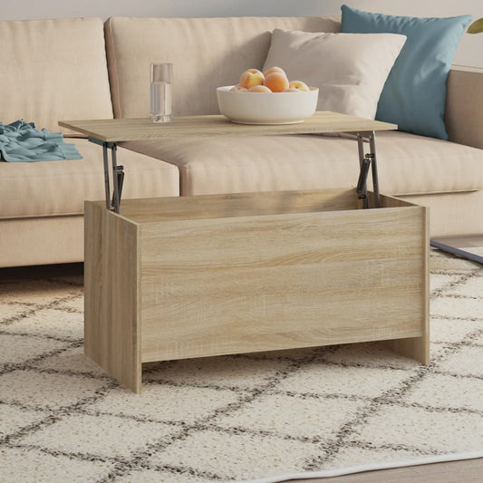 Tavolino Rovere Sonoma 102x55,5x52,5 cm in Legno Multistrato | homemem39