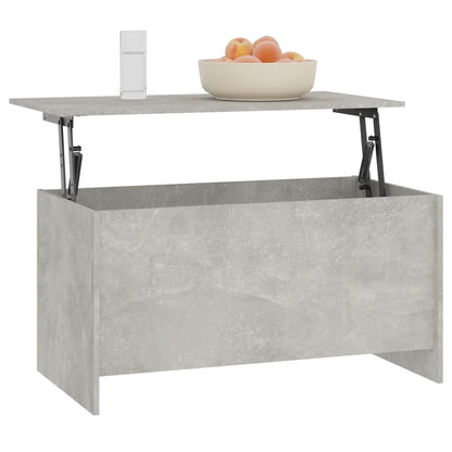 Tavolino Grigio Cemento 102x55,5x52,5 cm in Legno Multistrato | homemem39
