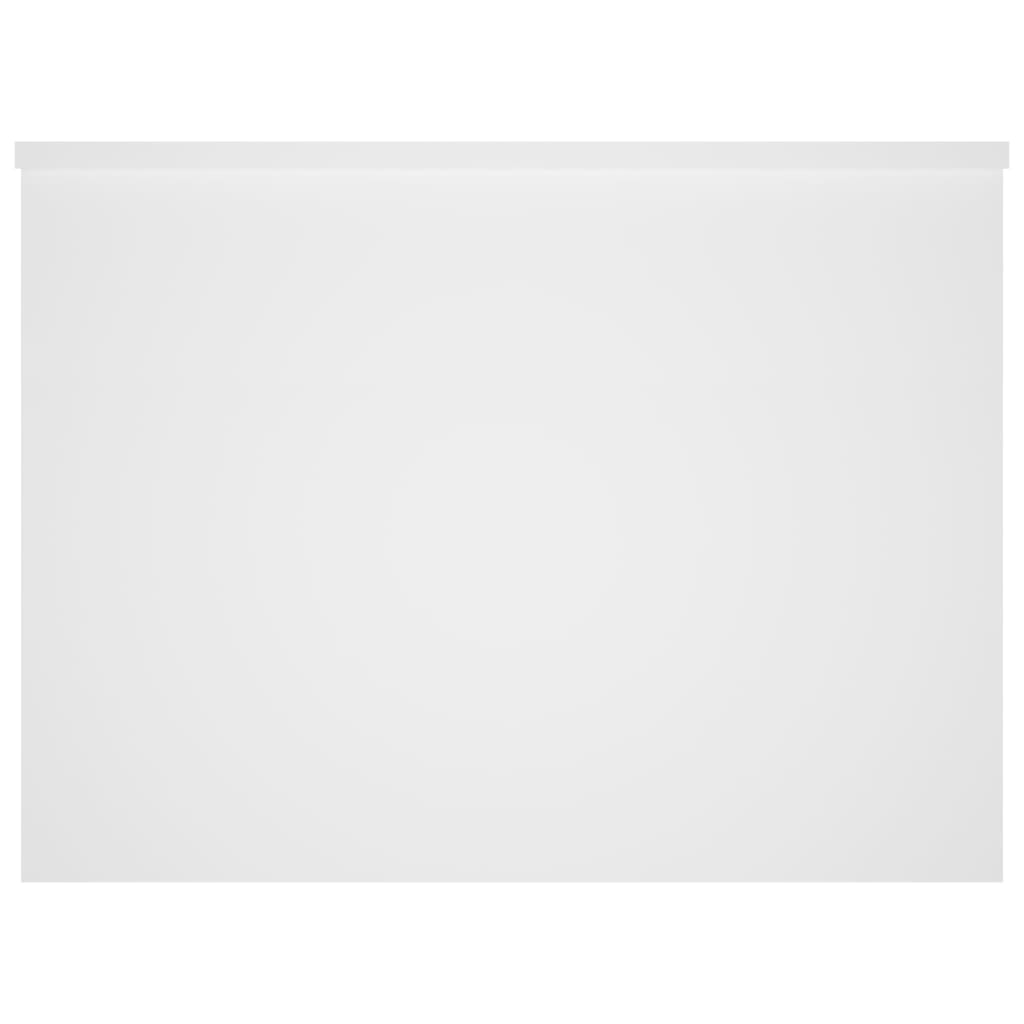 Tavolino da Salotto Bianco 80x55,5x41,5 cm in Legno Multistrato | homemem39