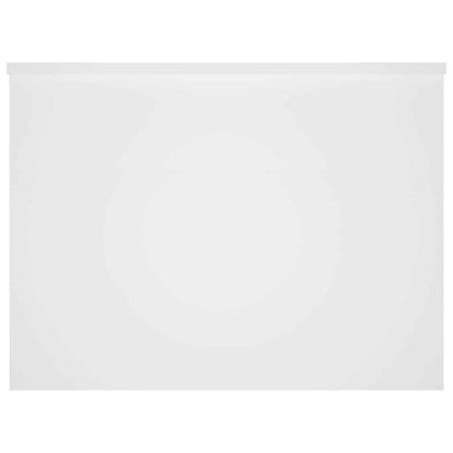 Tavolino da Salotto Bianco 80x55,5x41,5 cm in Legno Multistrato