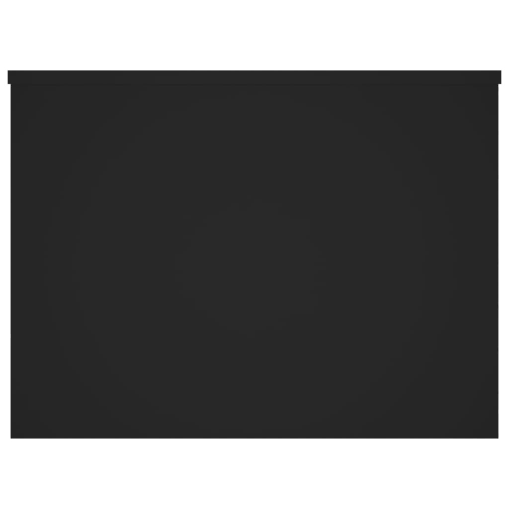 Tavolino da Salotto Nero 80x55,5x41,5 cm in Legno Multistrato | homemem39