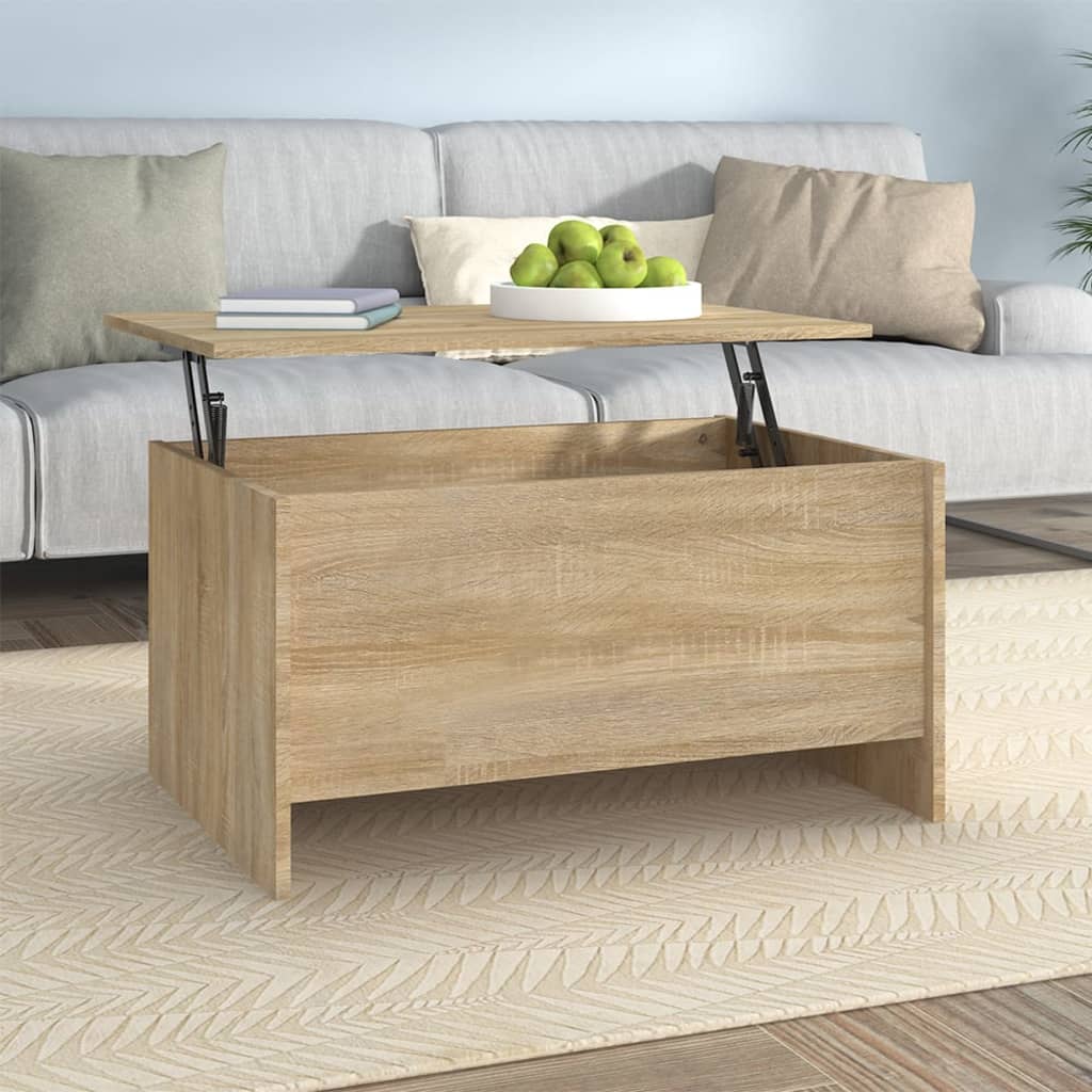 Tavolino Salotto Rovere Sonoma 80x55,5x41,5cm Legno Multistrato | homemem39