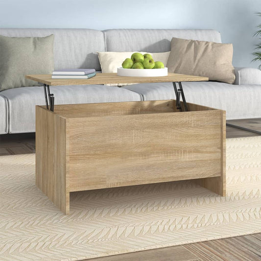 Tavolino Salotto Rovere Sonoma 80x55,5x41,5cm Legno Multistrato | homemem39