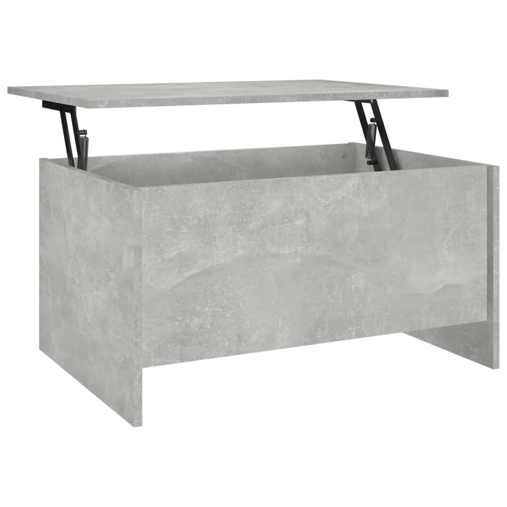 Tavolino Grigio Cemento 80x55,5x41,5 cm in Legno Multistrato | homemem39