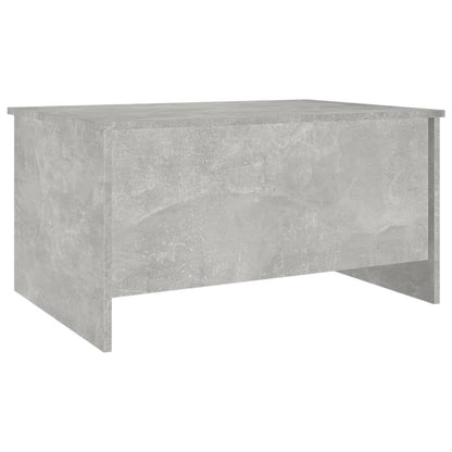 Tavolino Grigio Cemento 80x55,5x41,5 cm in Legno Multistrato | homemem39