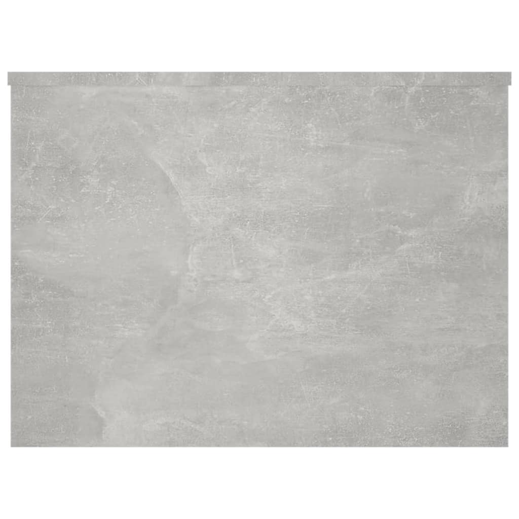 Tavolino Grigio Cemento 80x55,5x41,5 cm in Legno Multistrato | homemem39