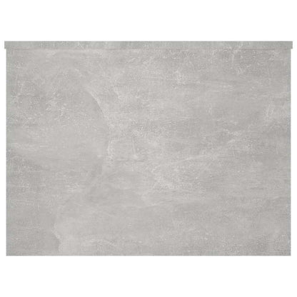 Tavolino Grigio Cemento 80x55,5x41,5 cm in Legno Multistrato