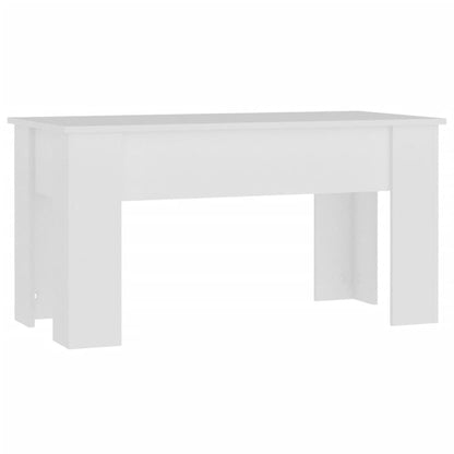 Tavolino da Salotto Bianco 101x49x52 cm in Legno Multistrato | homemem39