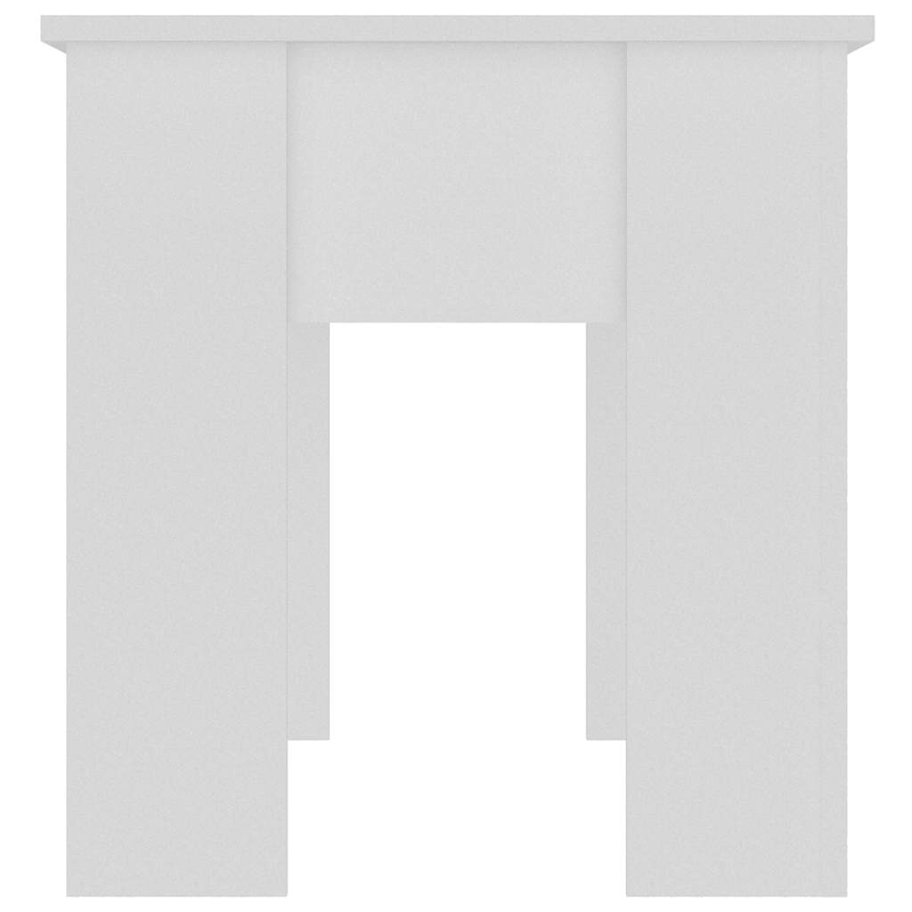 Tavolino da Salotto Bianco 101x49x52 cm in Legno Multistrato