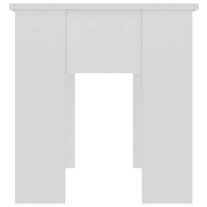 Tavolino da Salotto Bianco 101x49x52 cm in Legno Multistrato