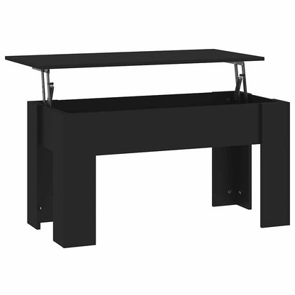 Tavolino da Salotto Nero 101x49x52 cm in Legno Multistrato