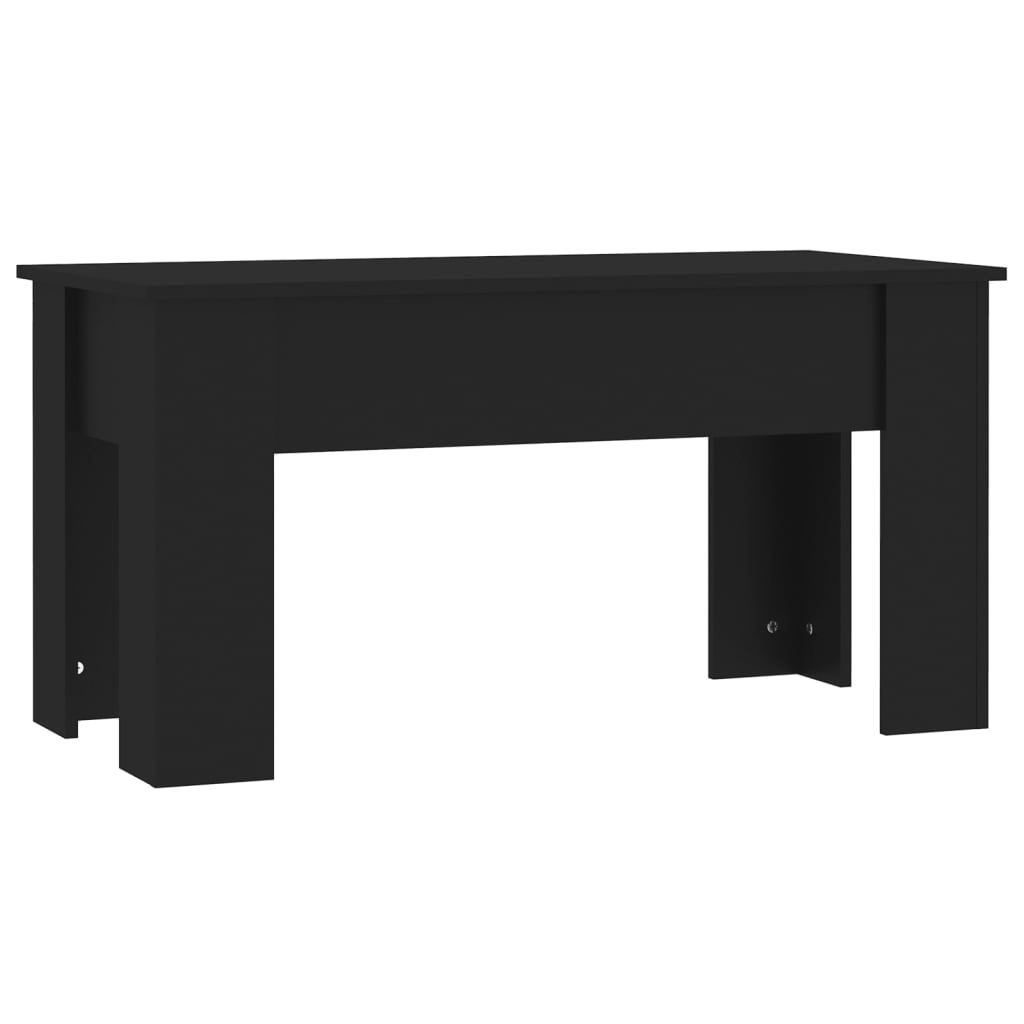 Tavolino da Salotto Nero 101x49x52 cm in Legno Multistrato | homemem39
