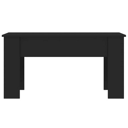 Tavolino da Salotto Nero 101x49x52 cm in Legno Multistrato