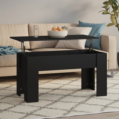 Tavolino da Salotto Nero 101x49x52 cm in Legno Multistrato | homemem39