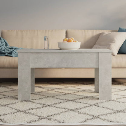 Tavolino Salotto Grigio Cemento 101x49x52 cm Legno Multistrato | homemem39