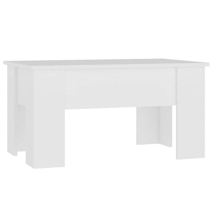 Tavolino da Salotto Bianco 79x49x41 cm in Legno Multistrato