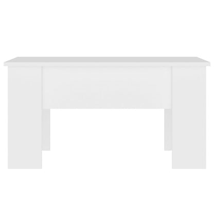 Tavolino da Salotto Bianco 79x49x41 cm in Legno Multistrato | homemem39