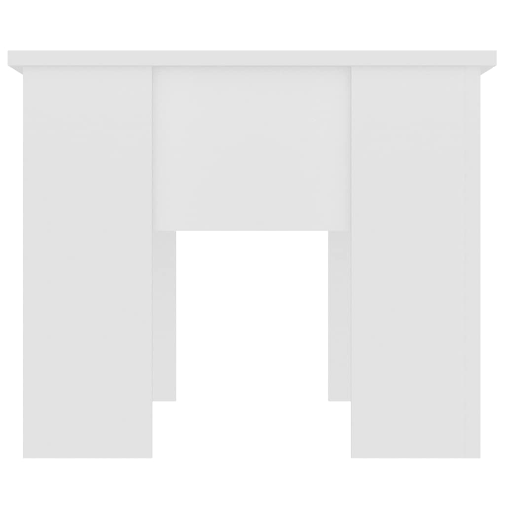 Tavolino da Salotto Bianco 79x49x41 cm in Legno Multistrato