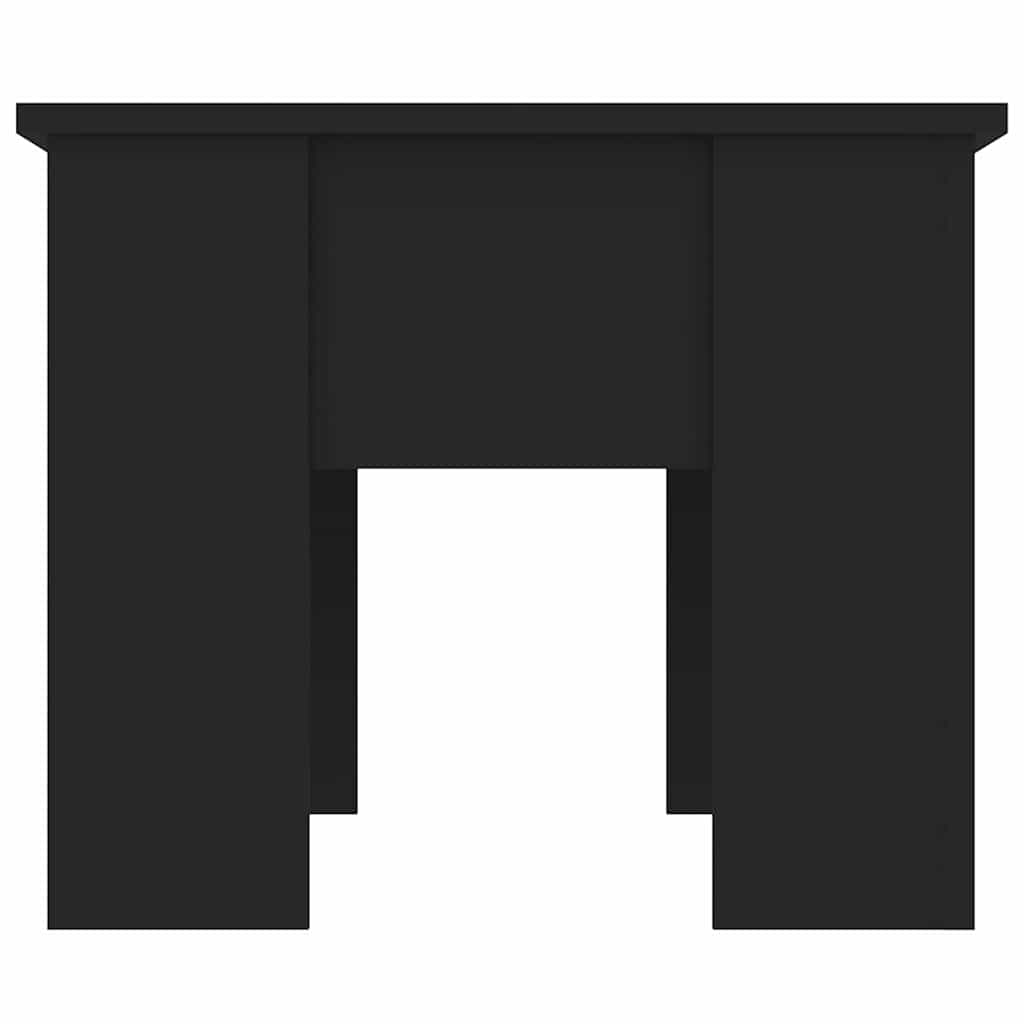 Tavolino da Salotto Nero 79x49x41 cm in Legno Multistrato