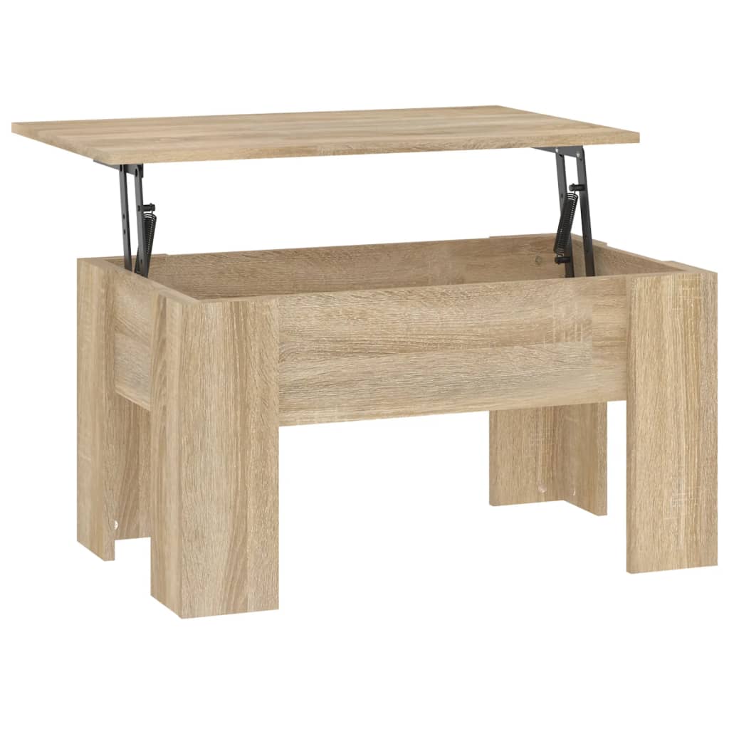 Tavolino da Salotto Rovere Sonoma 79x49x41 cm Legno Multistrato | homemem39
