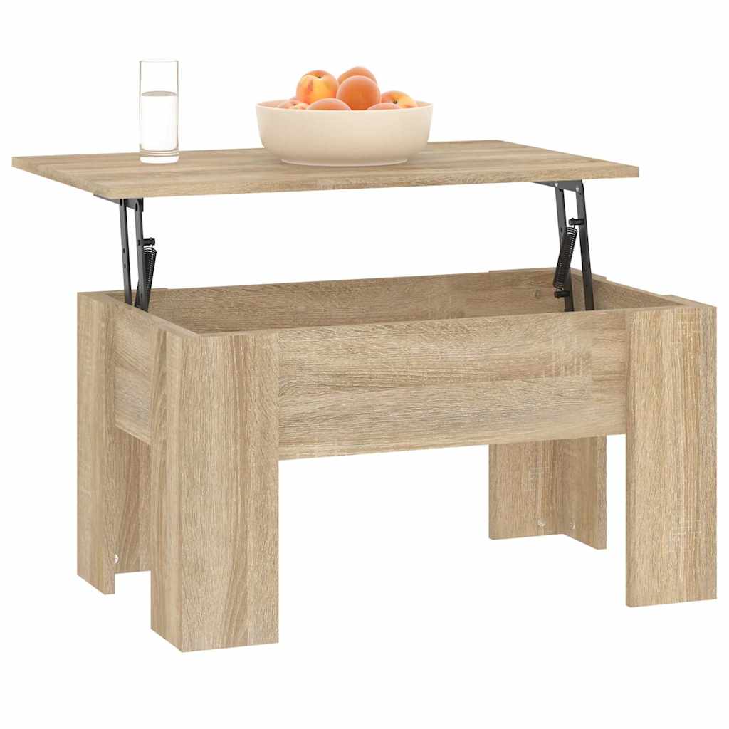 Tavolino da Salotto Rovere Sonoma 79x49x41 cm Legno Multistrato