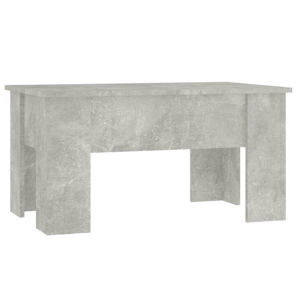 Tavolino da Salotto Grigio Cemento 79x49x41cm Legno Multistrato