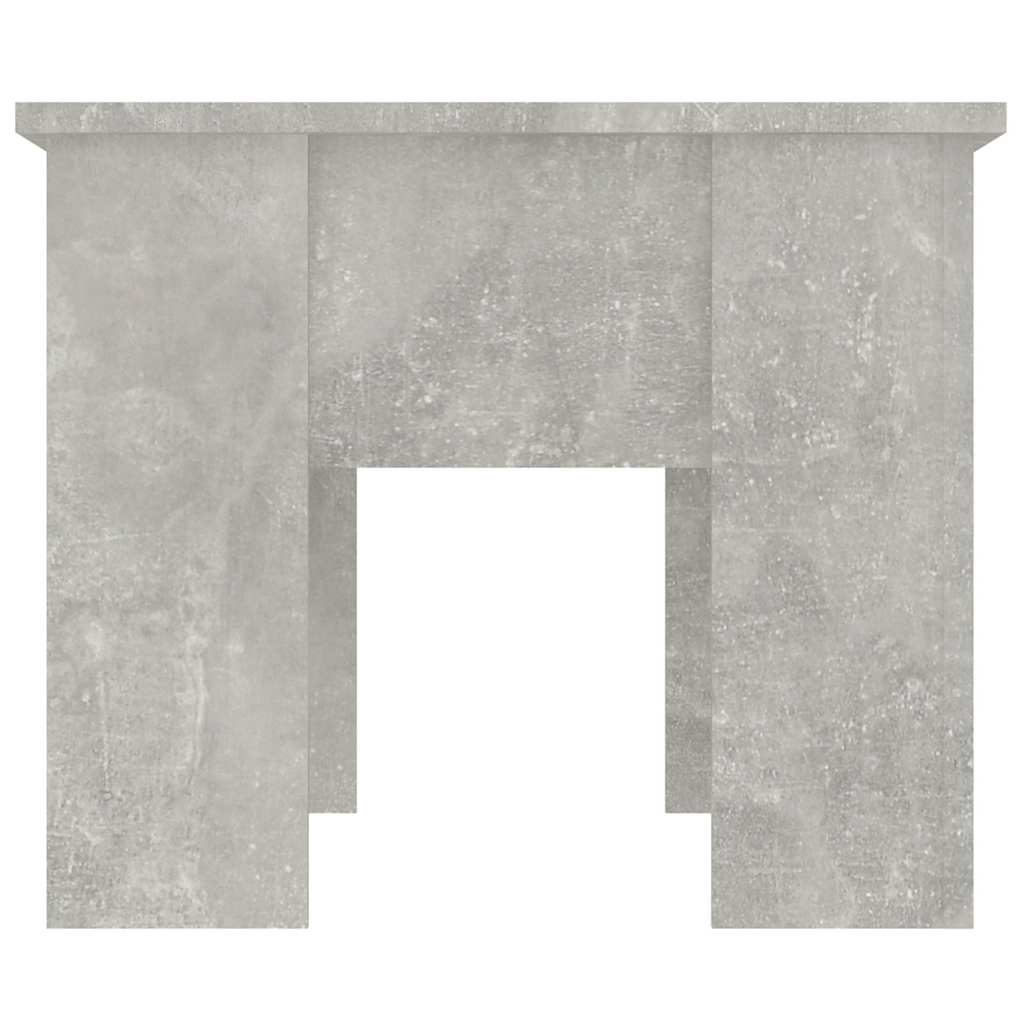 Tavolino da Salotto Grigio Cemento 79x49x41cm Legno Multistrato