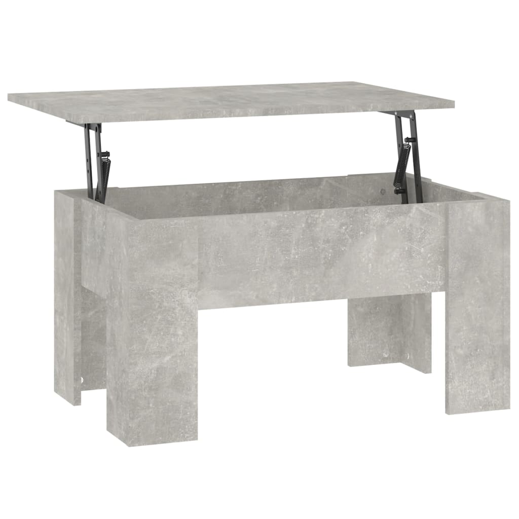 Tavolino da Salotto Grigio Cemento 79x49x41cm Legno Multistrato | homemem39