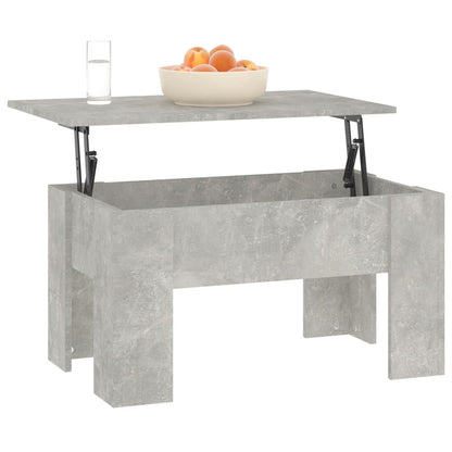Tavolino da Salotto Grigio Cemento 79x49x41cm Legno Multistrato | homemem39