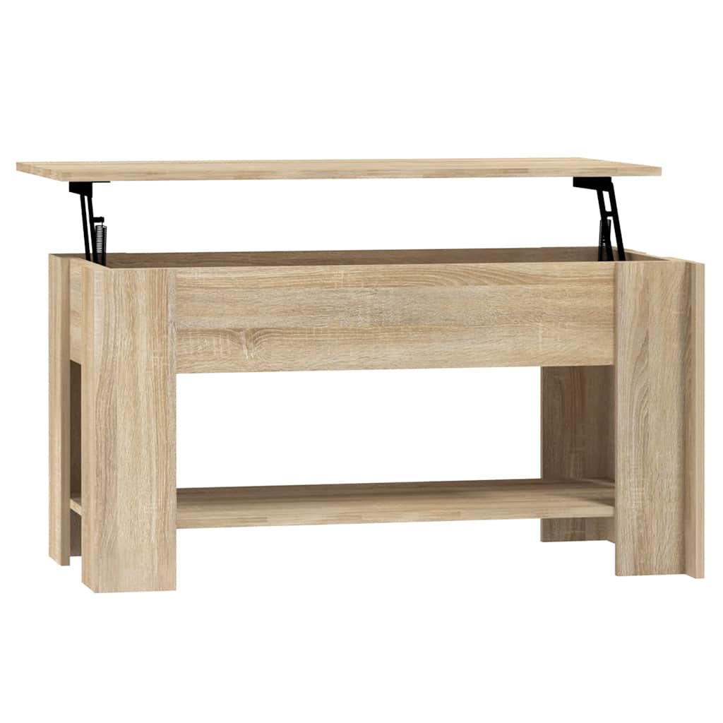 Tavolino da Salotto Rovere Sonoma 101x49x52cm Legno Multistrato | homemem39