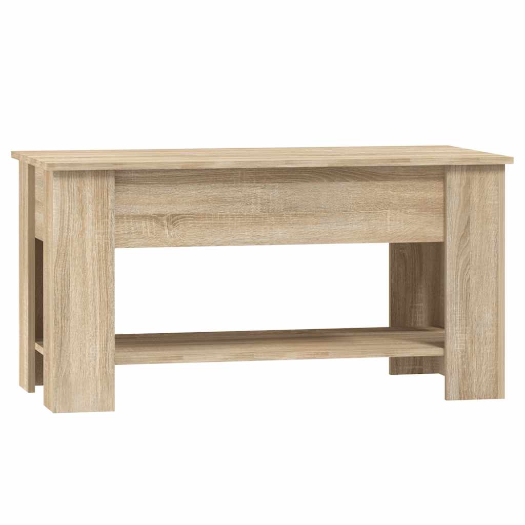 Tavolino da Salotto Rovere Sonoma 101x49x52cm Legno Multistrato | homemem39
