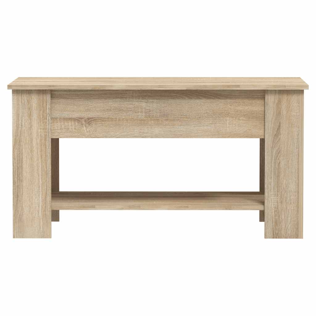 Tavolino da Salotto Rovere Sonoma 101x49x52cm Legno Multistrato | homemem39