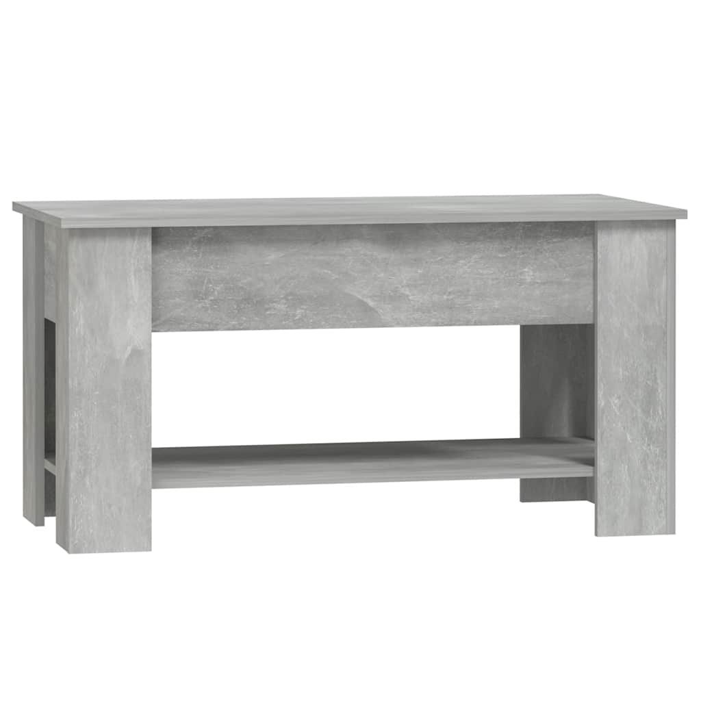 Tavolino Salotto Grigio Cemento 101x49x52 cm Legno Multistrato | homemem39