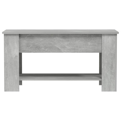 Tavolino Salotto Grigio Cemento 101x49x52 cm Legno Multistrato | homemem39