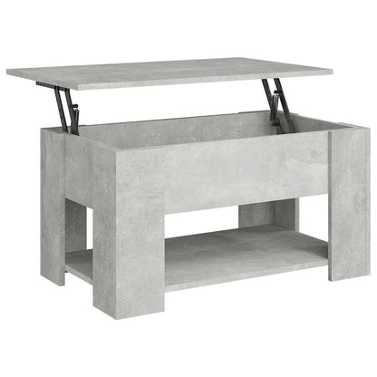Tavolino da Salotto Grigio Cemento 79x49x41cm Legno Multistrato | homemem39