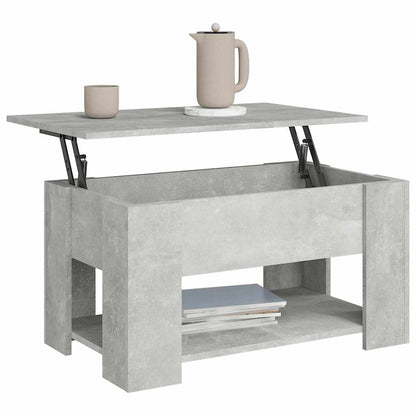 Tavolino da Salotto Grigio Cemento 79x49x41cm Legno Multistrato | homemem39