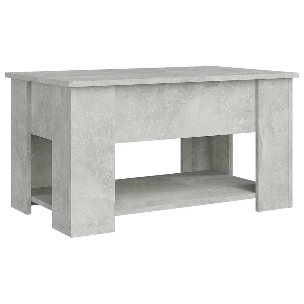 Tavolino da Salotto Grigio Cemento 79x49x41cm Legno Multistrato | homemem39