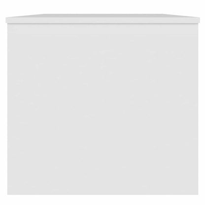 Tavolino da Salotto Bianco 102x50,5x46,5cm in Legno Multistrato | homemem39