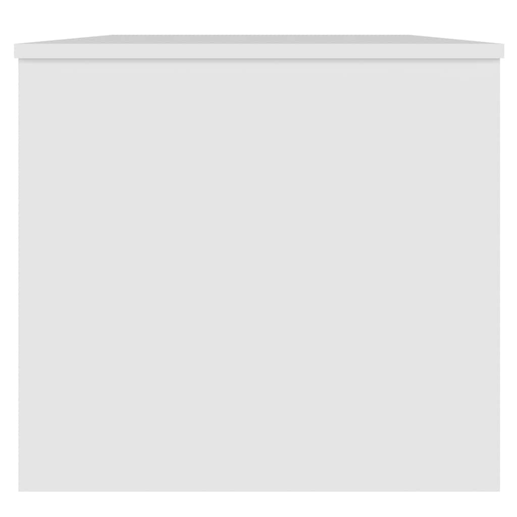 Tavolino da Salotto Bianco 102x50,5x46,5cm in Legno Multistrato