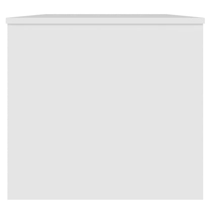 Tavolino da Salotto Bianco 102x50,5x46,5cm in Legno Multistrato