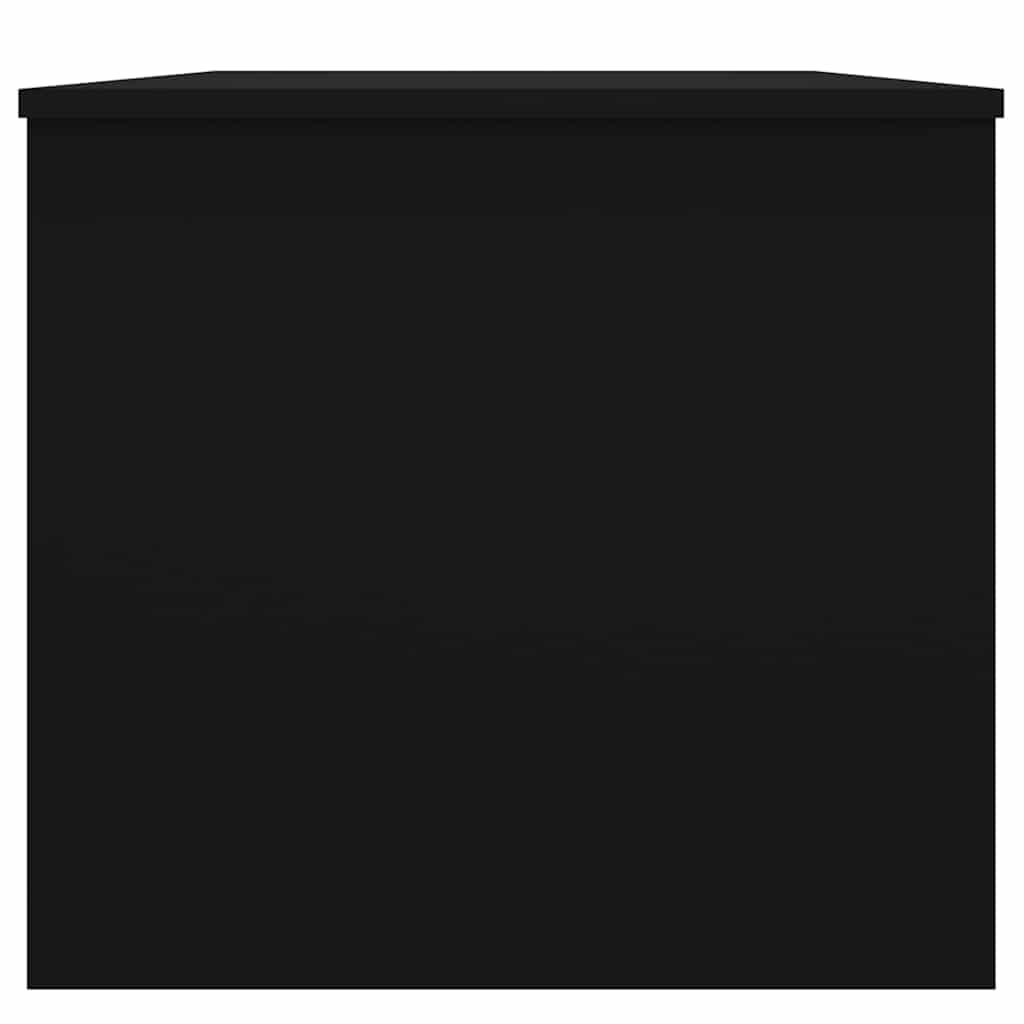 Tavolino da Salotto Nero 102x50,5x46,5 cm in Legno Multistrato