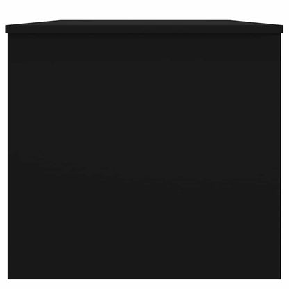 Tavolino da Salotto Nero 102x50,5x46,5 cm in Legno Multistrato