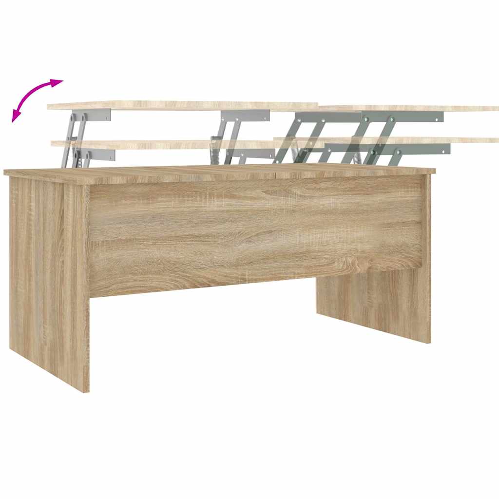 Tavolino Rovere Sonoma 102x50,5x46,5 cm in Legno Multistrato | homemem39