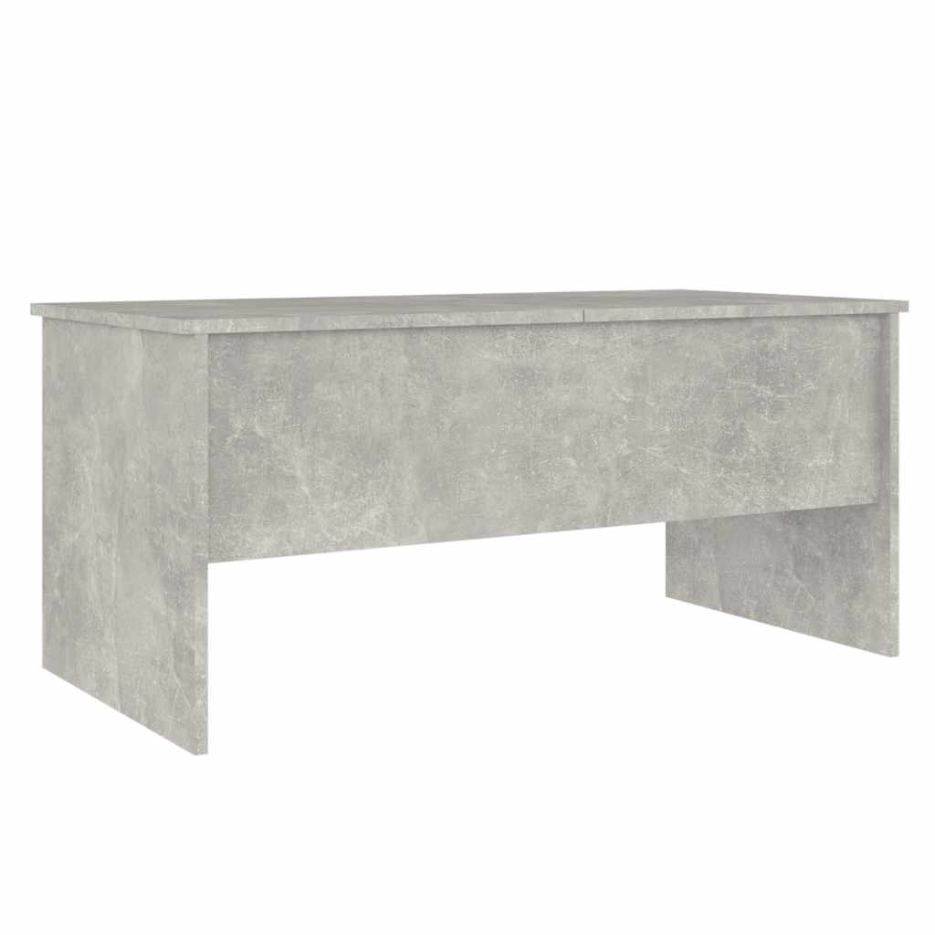 Tavolino Grigio Cemento 102x50,5x46,5 cm in Legno Multistrato | homemem39