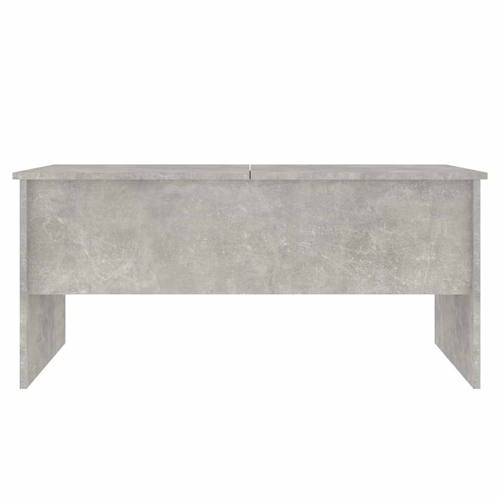 Tavolino Grigio Cemento 102x50,5x46,5 cm in Legno Multistrato