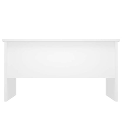 Tavolino da Salotto Bianco 80x50x42,5 cm in Legno Multistrato | homemem39