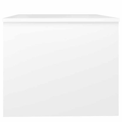 Tavolino da Salotto Bianco 80x50x42,5 cm in Legno Multistrato | homemem39