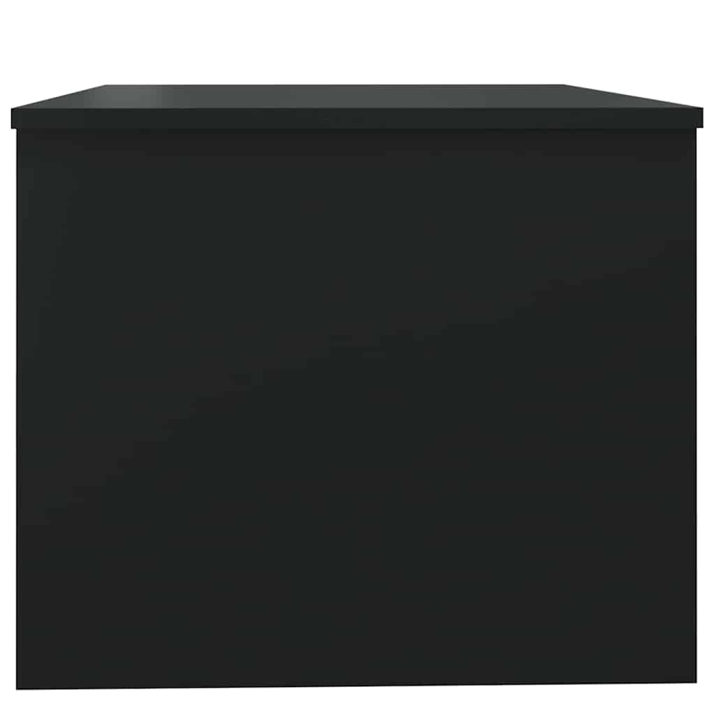 Tavolino da Salotto Nero 80x50x42,5 cm in Legno Multistrato