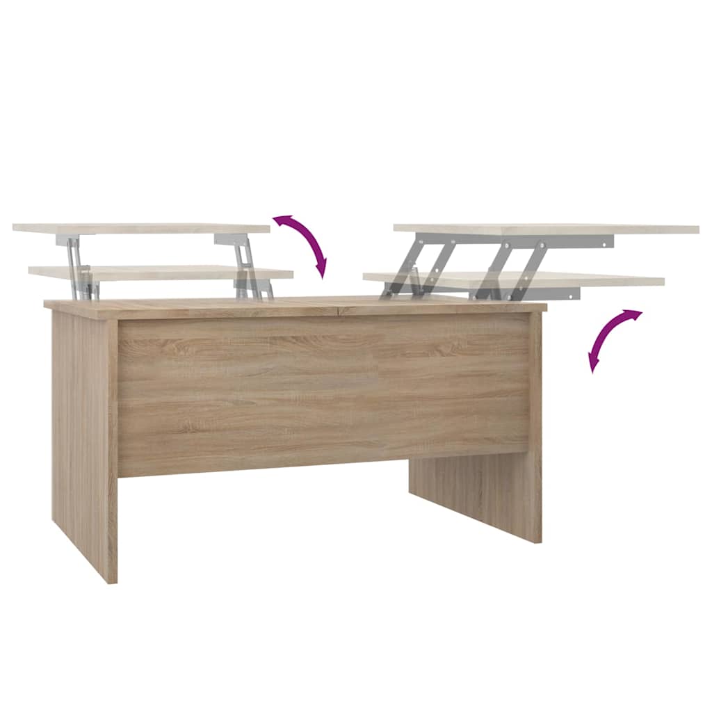 Tavolino Salotto Rovere Sonoma 80x50x42,5 cm Legno Multistrato