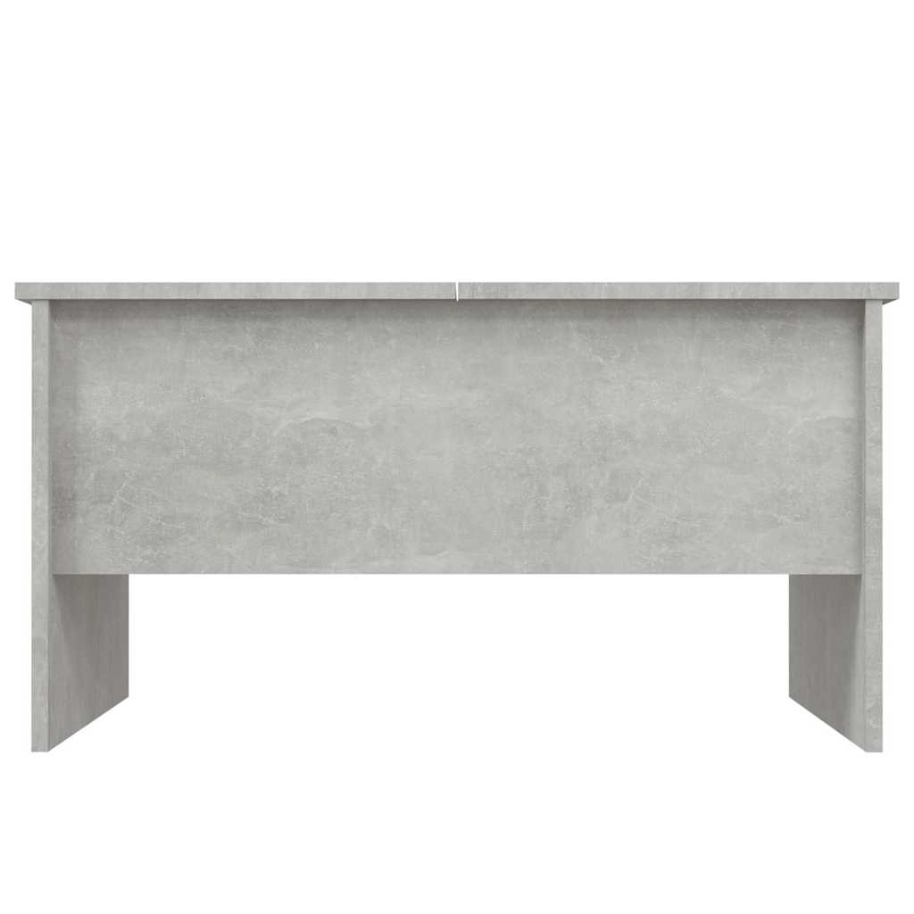 Tavolino Salotto Grigio Cemento 80x50x42,5 cm Legno Multistrato